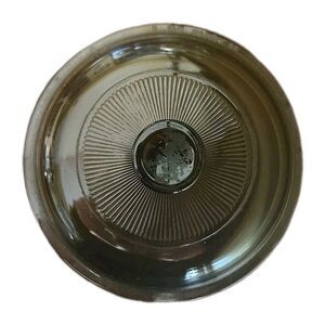 Vintage Corning Ware Pyrex Vision Amber Ribbed 6" Casserole LID ONLY V1C For 1QT